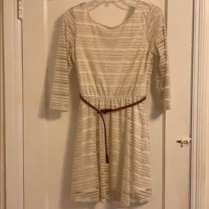 3/4 sleeve mini dress